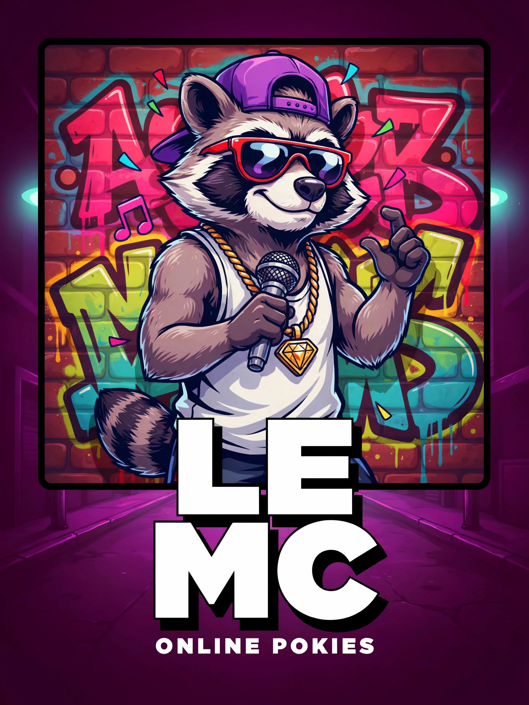 Reel art from the Le Rapper pokie